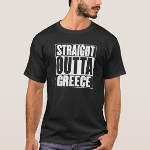 Slogan-Erklärung zum Thema "Outta Greece" T-Shirt
