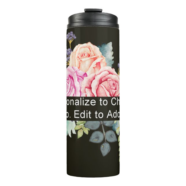 Slogan für benutzerdefinierte Foto-Artwork-Patten Thermosbecher (Vorderseite)