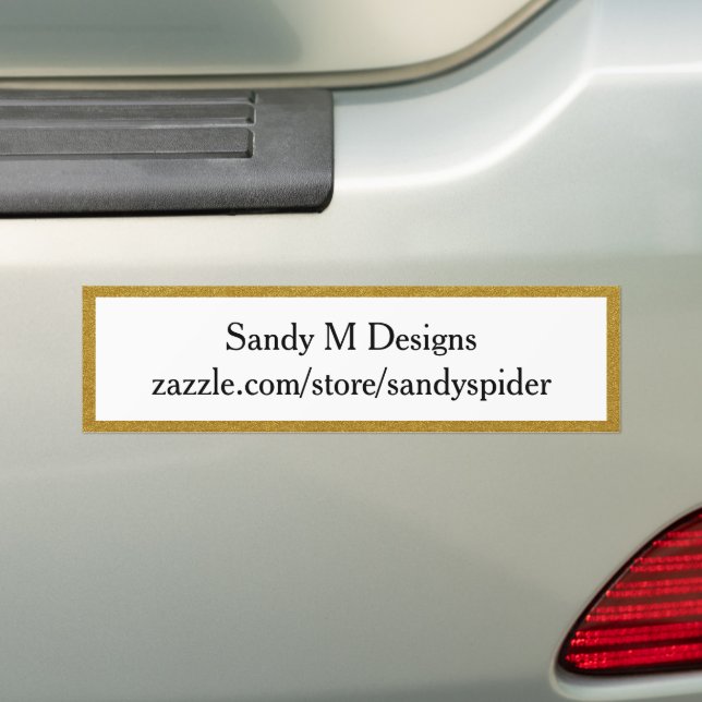 Slogan für kundenspezifische Goldrahmen-Image-Name Autoaufkleber (Auf Auto)