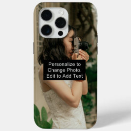 Slogan für Personalisiertes Foto hinzufügen Case-Mate iPhone Hülle