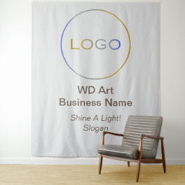 Slogan-Markenbezeichnung für das Business, Round S Wandteppich
