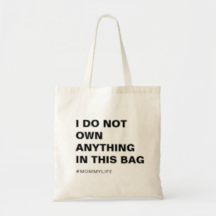 Slogan „Mom Life“ modernes minimalistisches Design Tragetasche