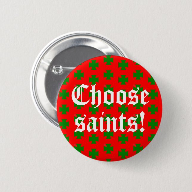 Slogan Saints_Alots (Weihnachtsausgabe #2) Button (Vorne & Hinten)