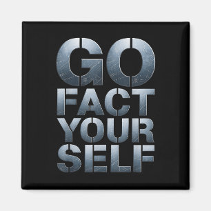 Slogan Science Steel Motor: Funny Funny Slogan Magnet