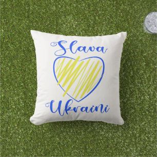 Slogan Slava Ukraini Gloria an die Ukraine Kissen