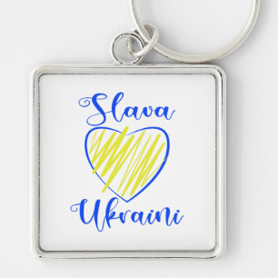 Slogan Slava Ukraini Gloria an die Ukraine Schlüsselanhänger