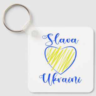 Slogan Slava Ukraini Gloria an die Ukraine Schlüsselanhänger