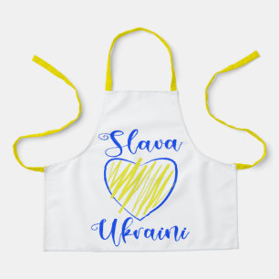 Slogan Slava Ukraini Gloria an die Ukraine Schürze