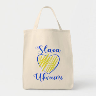 Slogan Slava Ukraini Ruhm an die Ukraine Herz Tasc Tragetasche