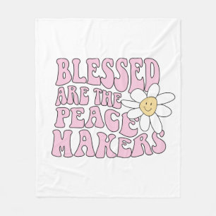 Slogan von Daisy and Peace Makers Fleecedecke