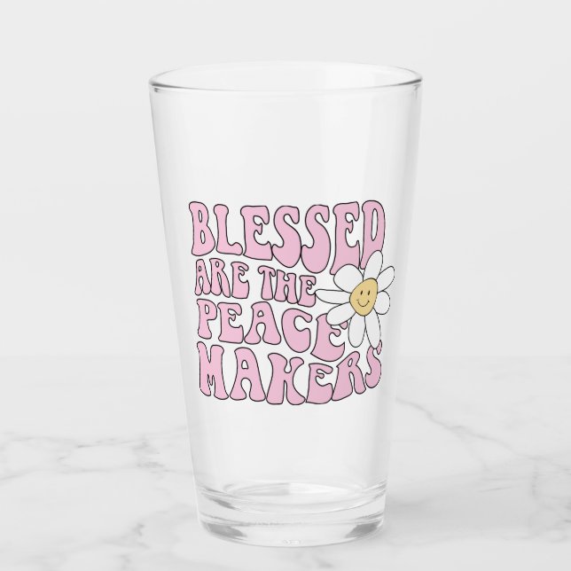 Slogan von Daisy and Peace Makers Glas (Vorderseite)