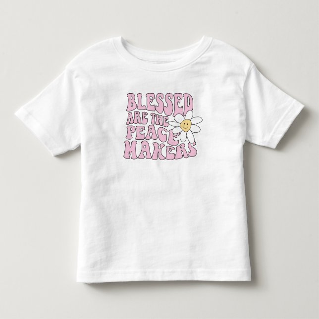 Slogan von Daisy and Peace Makers Kleinkind T-shirt (Vorderseite)