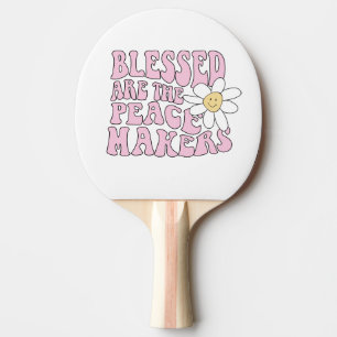 Slogan von Daisy and Peace Makers Tischtennis Schläger