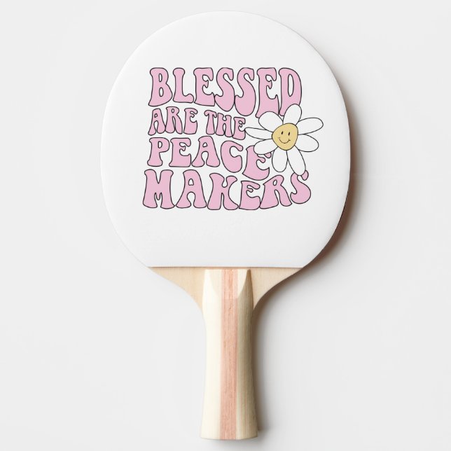 Slogan von Daisy and Peace Makers Tischtennis Schläger (Vorderseite)