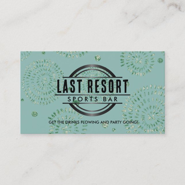 Slogans bar carte de visite (Devant)