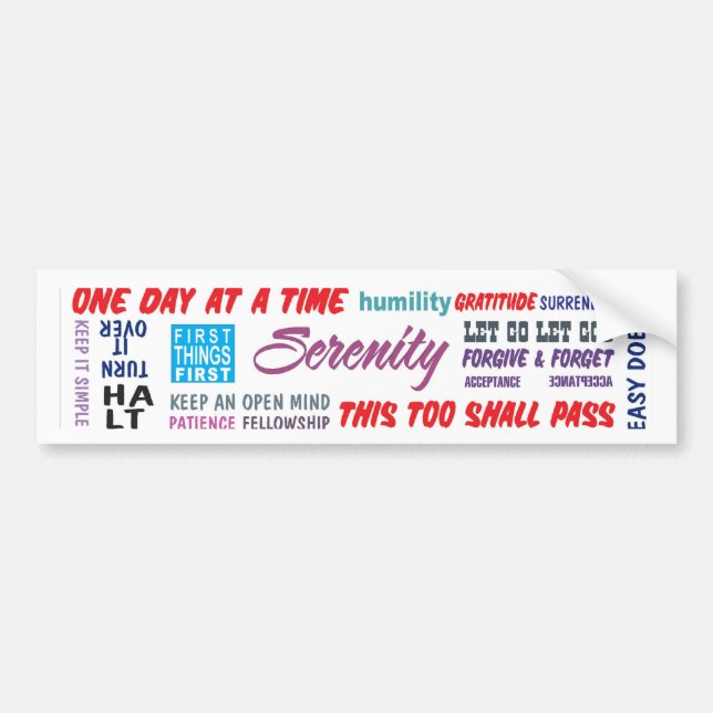 slogans de récupération autocollant pare-chocs 25 (Devant)
