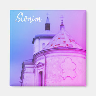 Slonim Weißrussland Town Architecture Church Magnet