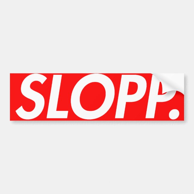 SLOPP AUFKLEBER AUTOAUFKLEBER (Vorne)