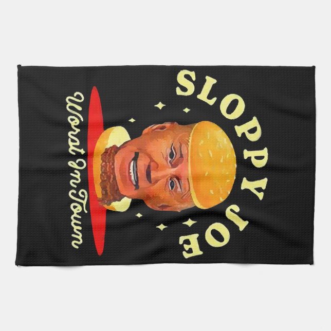 Sloppy Joe Biden Anti President Geschirrtuch (Horizontal)