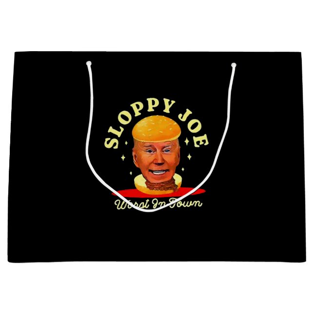 Sloppy Joe Biden Anti President Große Geschenktüte (Vorderseite)