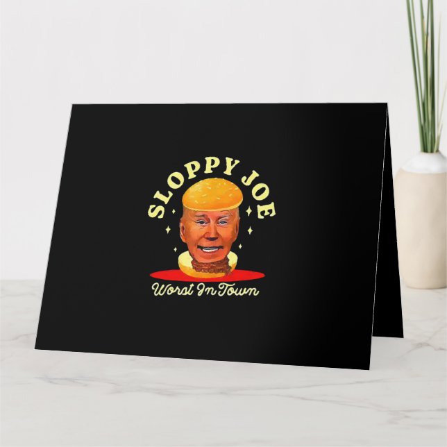 Sloppy Joe Biden Anti President Karte (Vorderseite)