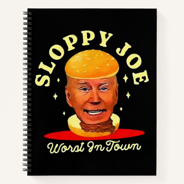 Sloppy Joe Biden Anti President Notizbuch (Vorderseite)