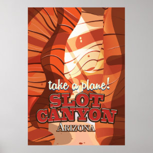 Slot Canyon Arizona Reiseplakat Poster