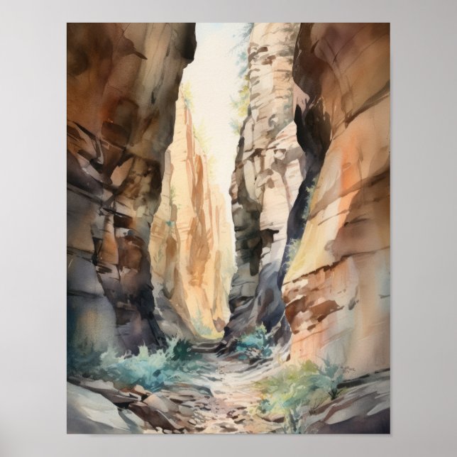 Slot Canyons Utah Landschaft Art Printing Poster (Vorne)