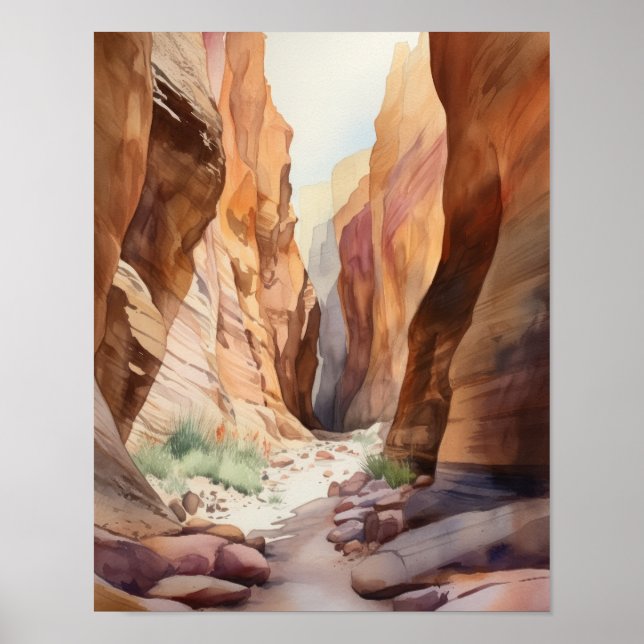 Slot Canyons Utah Landschaft Art Printing Poster (Vorne)