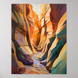 Slot Canyons Utah Landschaft Art Printing Poster