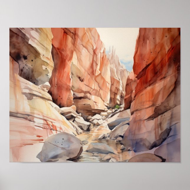 Slot Canyons Utah Landschaft Art Printing Poster (Vorne)