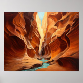 Slot Canyons Utah Paysage Art Imprimer Poster