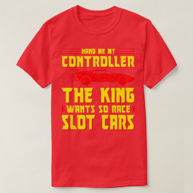 Slot Car Racing Hand mir der Controller Funny Slot T-Shirt (Design vorne)