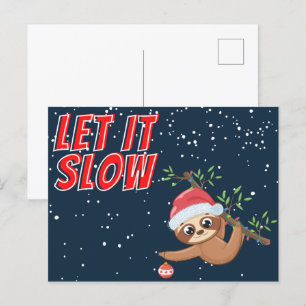 Slot Let It Ralentir Christmas Carte Postale