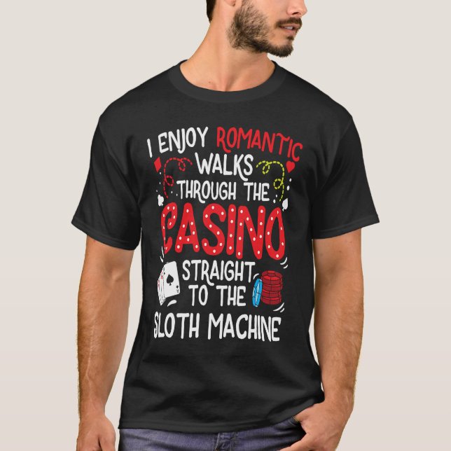 Slot Machine Gambling T-Shirt (Vorderseite)