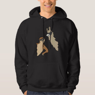 Slot und Lama mit Sonnenbrillen und Lieben Hoodie