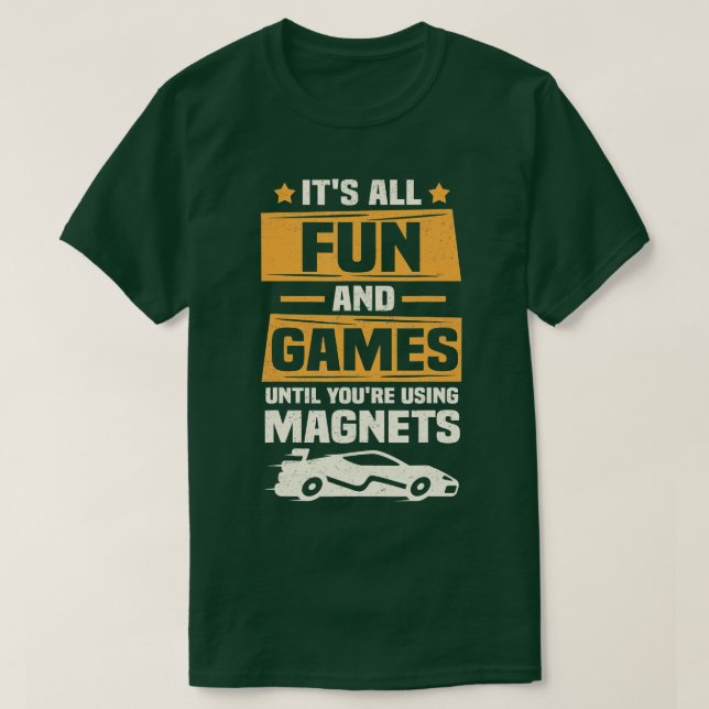 Slotcar Racetrack Slot Auto Racing T-Shirt (Design vorne)