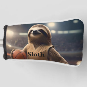 Sloth 33 Basketball Player, Golf Putter Cover Headcover