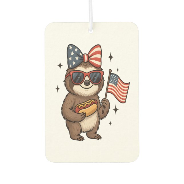 Sloth 4th July Autolufterfrischer (Vorderseite)