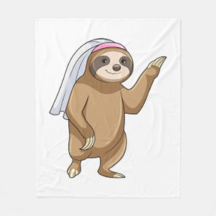 Sloth als Bridge mit Veil Fleecedecke