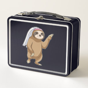 Sloth als Bridge mit Veil Metall Brotdose