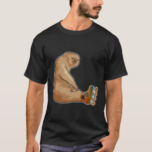 Sloth als Inline-Skater mit Inline-Skaten T-Shirt