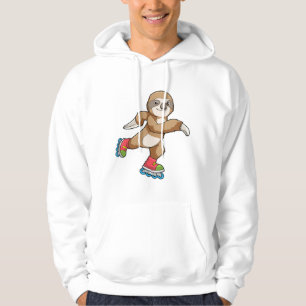 Sloth als Skater mit Inline-Skaten Hoodie