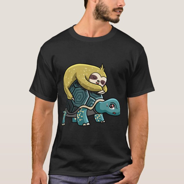 Sloth andurtle vintage T-Shirt (Vorderseite)