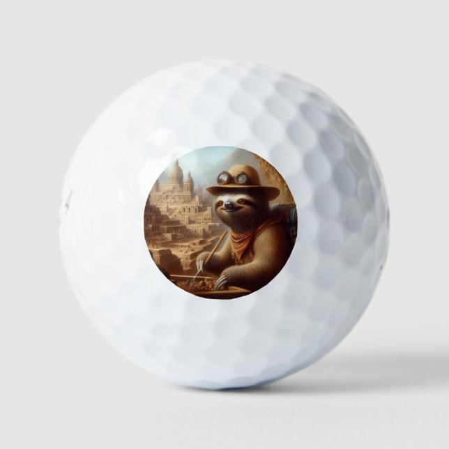 Sloth Archeologist Golfball (Vorderseite)