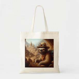 Sloth Archeologist Tragetasche