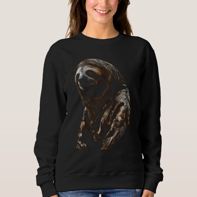 Sloth artwork  animal  animal sloth 9 sweatshirt (Vorderseite)