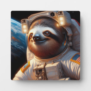 Sloth Astronaut Fotoplatte