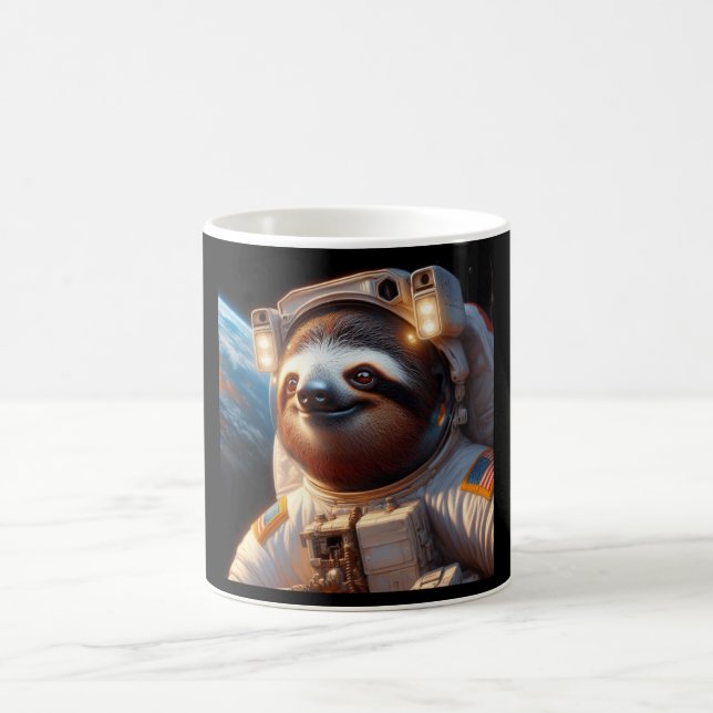 Sloth Astronaut Kaffeetasse (Mittel)
