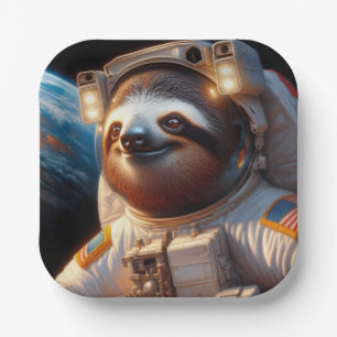 Sloth Astronaut Pappteller